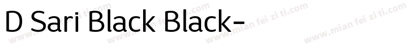 D Sari Black Black字体转换